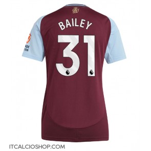 Aston Villa Leon Bailey #31 Prima Maglia Femmina 2024-25 Manica Corta